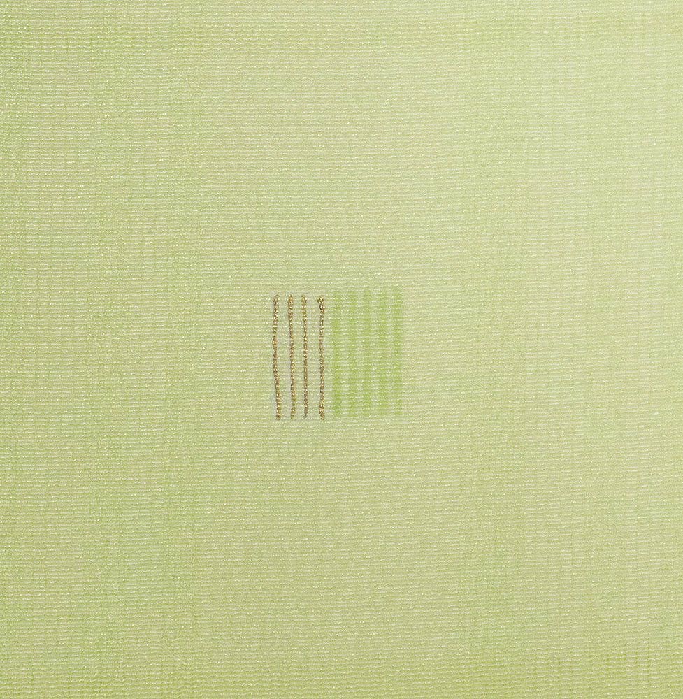  杉良太郎 ブランド 友禅小紋 袷 正絹 黄緑 格子縞 小縞格子13号 Lサイズ ki 31312 レディース シルク ギフト カジュアル み 色留袖 着物