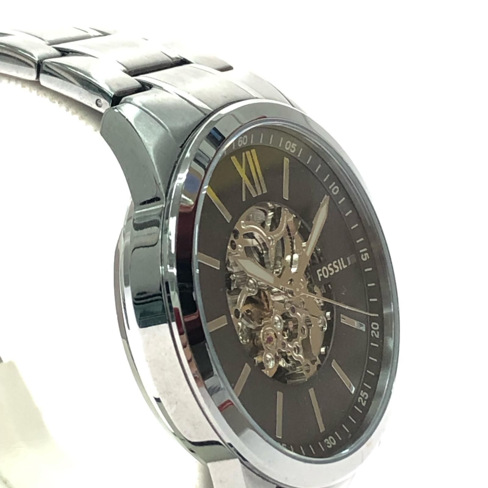 ▽▽FOSSIL フォッシル メンズ腕時計 自動巻き/手動巻き スケルトン 