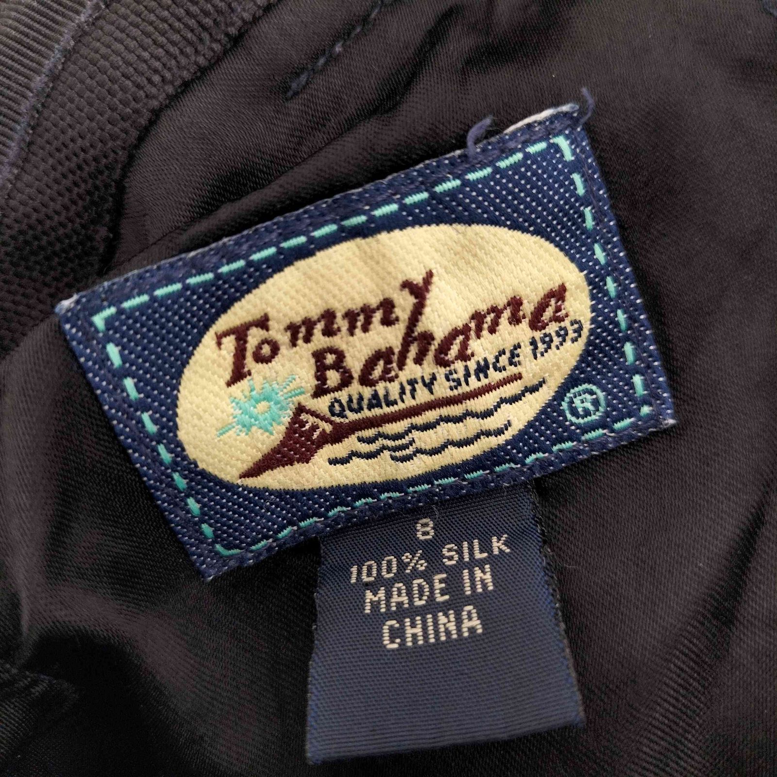 トミーバハマ Tommy Bahama 90S ステッチタック シルク ワイド