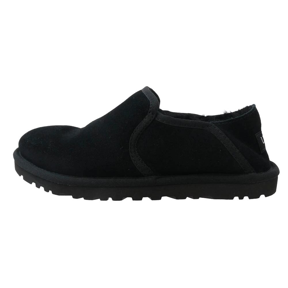 UGG アグ F 27020 D ASCOT アスコット ムートン スリッポン モカシン ブラック×ブラック ブラック系 25 cm