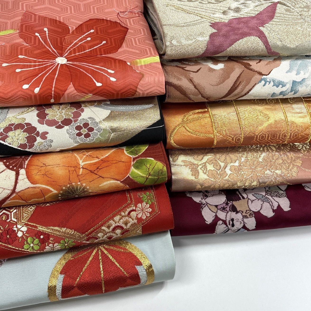 名古屋帯まとめ売り　30本セット　素材用　リメイク用 名古屋帯 セット 約30点 リメイク素材 【公式通販】