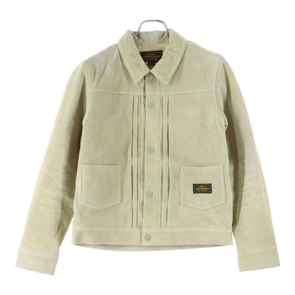 ネイバーフッド 17 AW -L GL-JKT スウェードジャケット ベージュ 172 SZNH-JKM 03