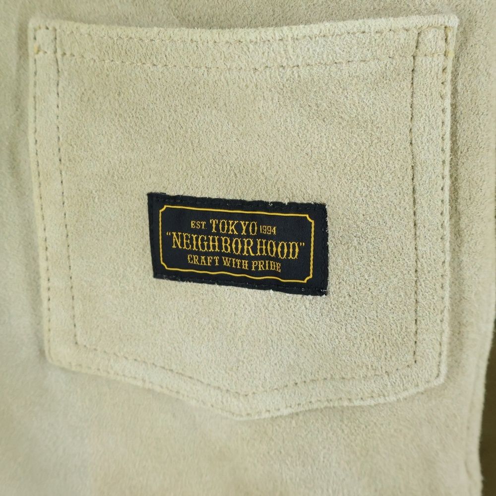  ネイバーフッド 17 AW -L GL-JKT スウェードジャケット ベージュ 172 SZNH-JKM 03 ミリタリージャケット ジャケット アウター