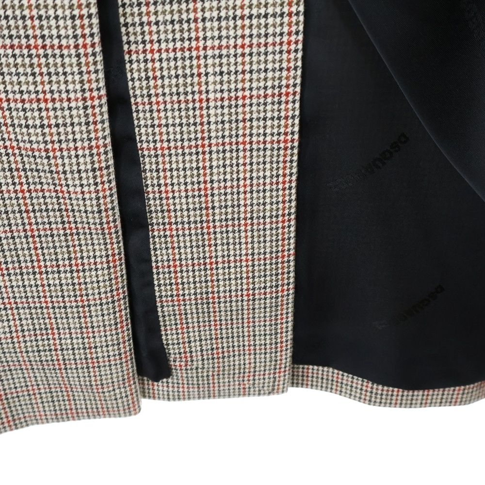 DSQUARED2 (ディースクエアード) Football Patch Check Coat パッチ