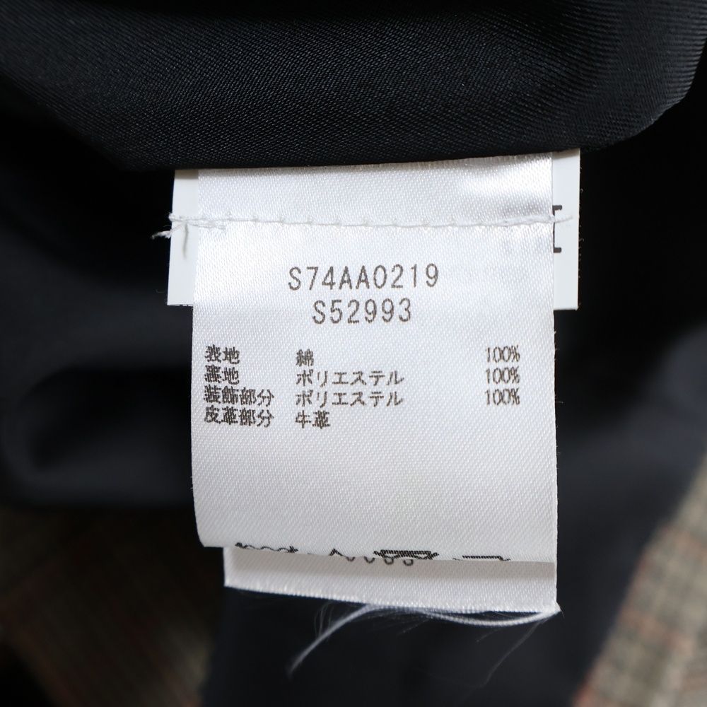 DSQUARED2 (ディースクエアード) Football Patch Check Coat パッチ