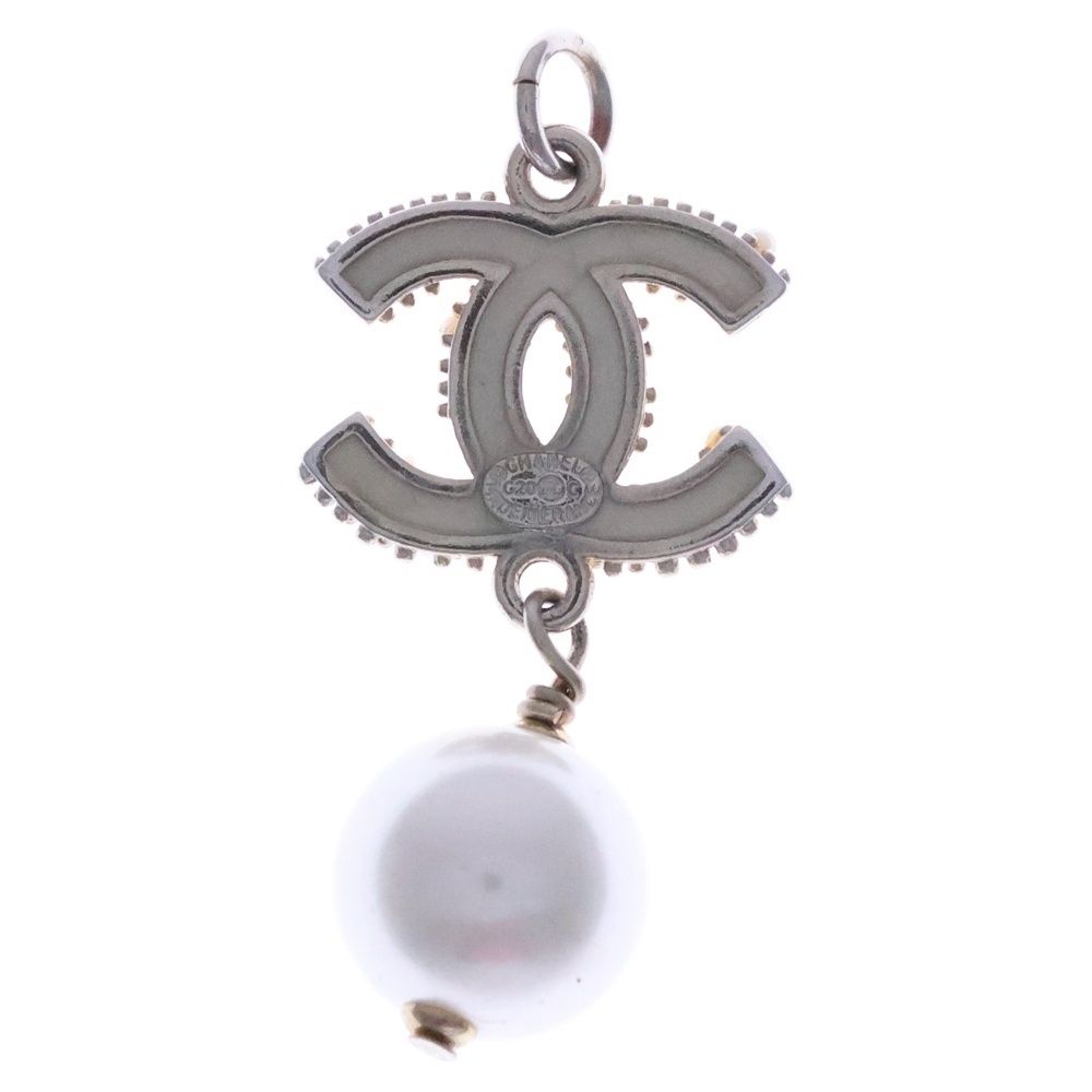 シャネル GP A17P ココマーク ネックレス CHANEL シャネル A17P ココマーク パール ロング ネックレス ホワイト