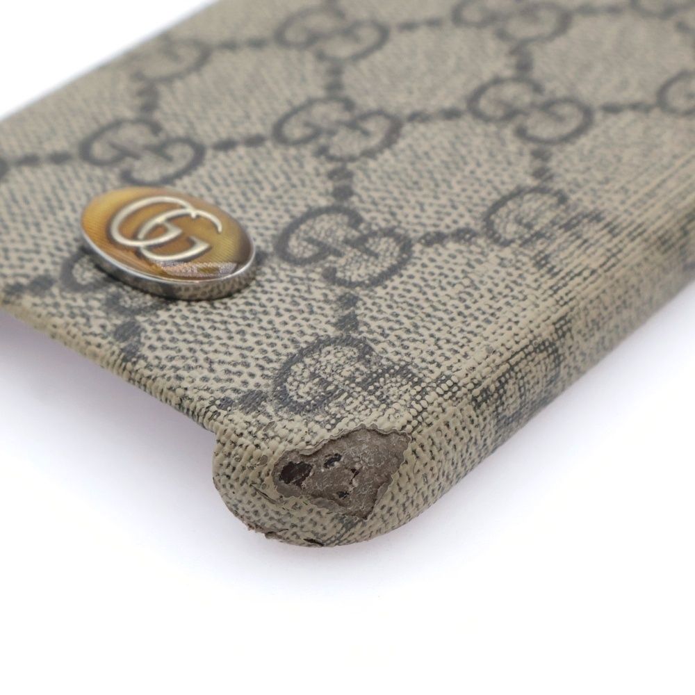 GUCCI (グッチ) GGスプリーム オフィディア iPhone14Pro スマホケース