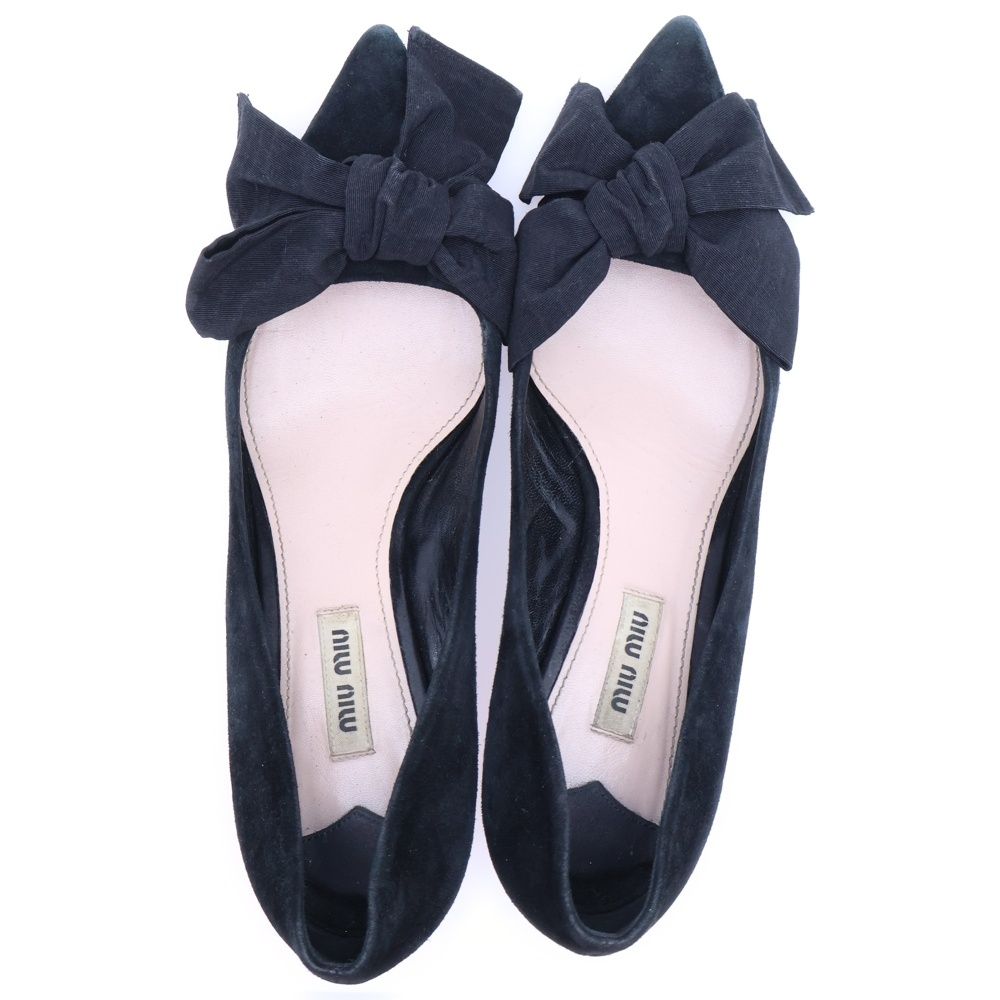 リボン パンプス