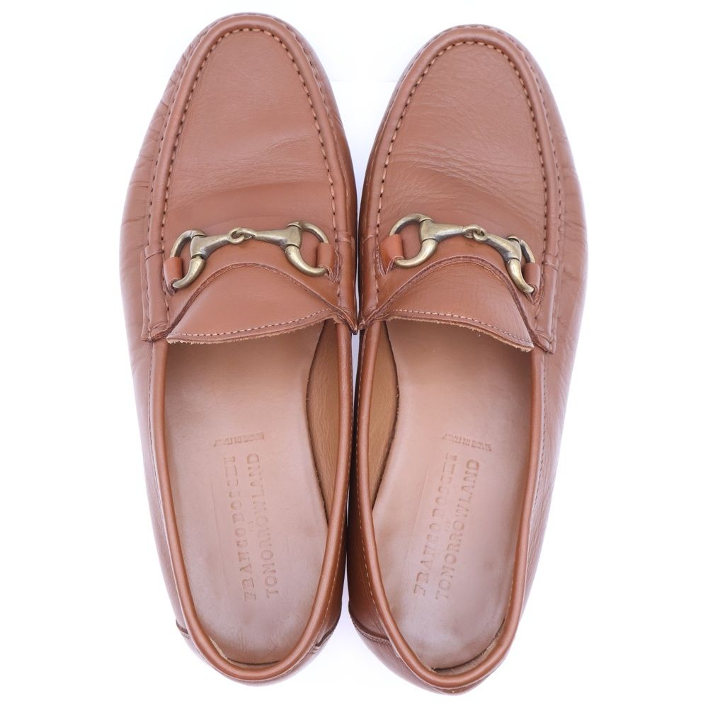  TOMORROWLAND トゥモローランド FRANCO BOSCHI Leather Loafers フランコボスキ ビット レザーローファー ブラウン その他 靴