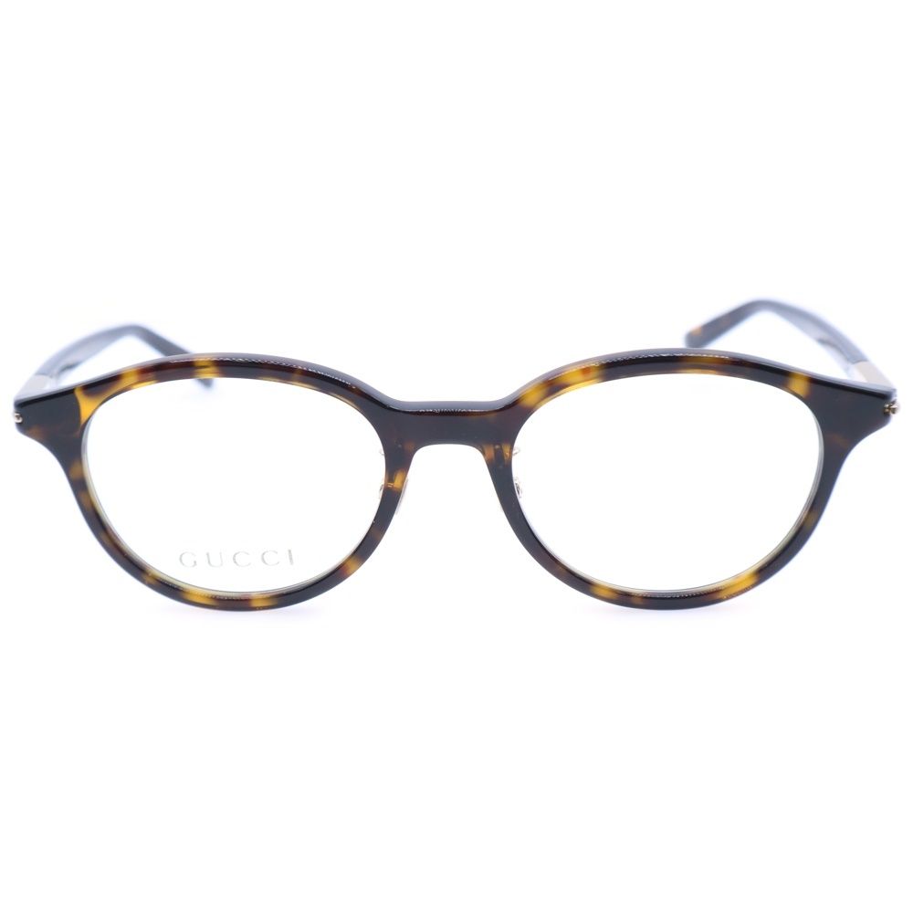 GUCCI グッチ 眼鏡 アイウェア ボストン オーバル バナナ ゴールド ブラック 002