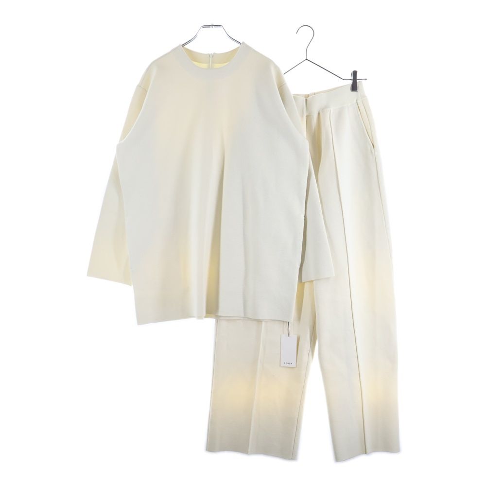 LOHEN /ローヘン　ミラノリブクロップドニット23SS /ホワイト lohen ニットの通販 by みち's shop｜ラクマ