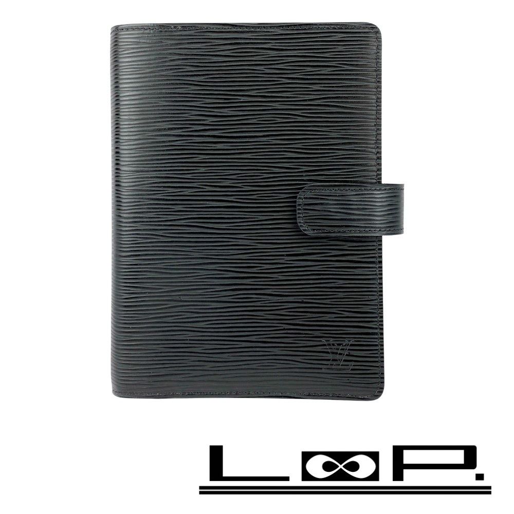 ルイヴィトン アジェンダ MM 6つ穴 手帳 カバー エピ ノワール R 20042 箱 488207 10