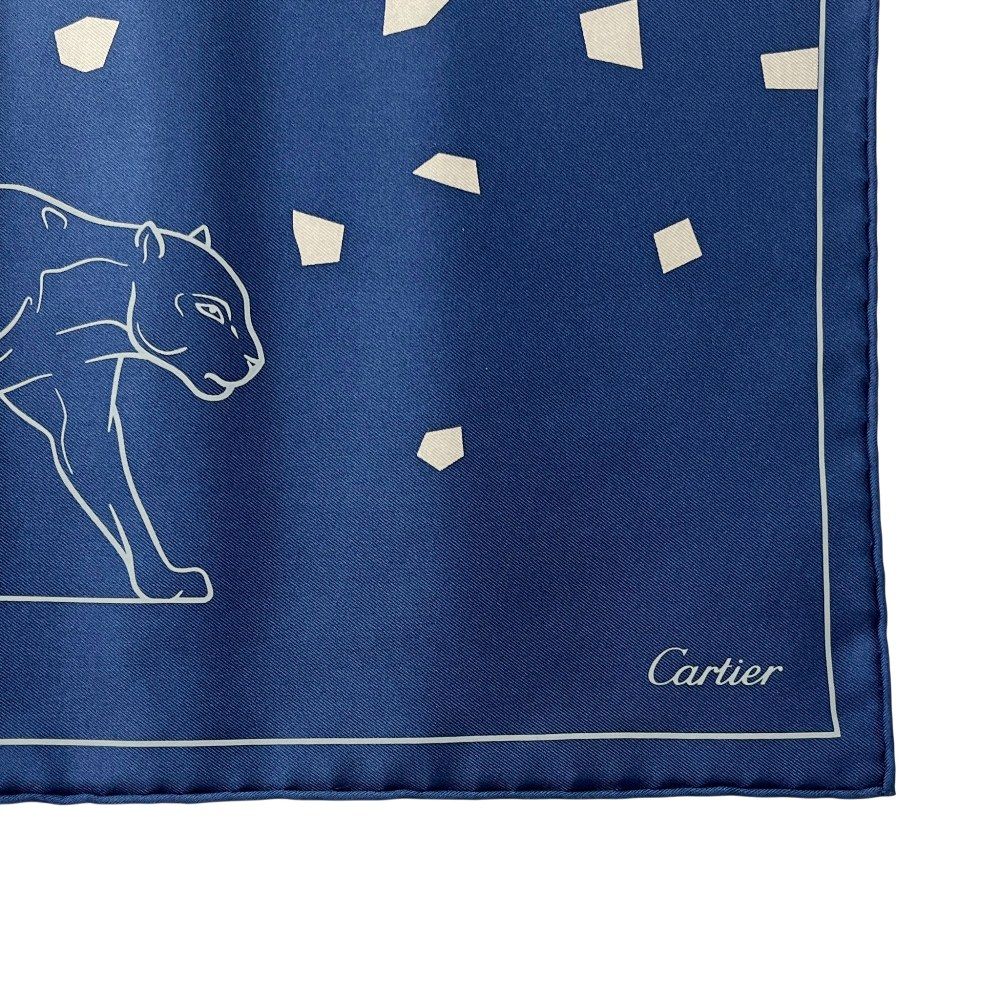 □新同□ カルティエ カレ 45 スカーフ ファッション タイガー 虎