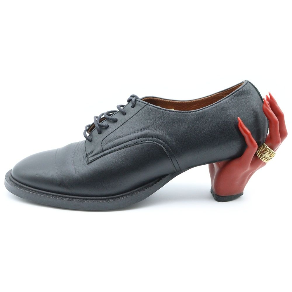 ha za ma ハザマ 惹きずり込まれる運命のドレスシューズ ローカットシューズ レディース ブラック レッド