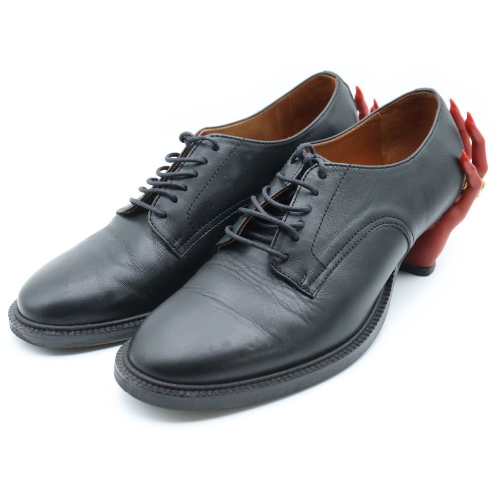 ha za ma ハザマ 惹きずり込まれる運命のドレスシューズ ローカットシューズ レディース ブラック レッド