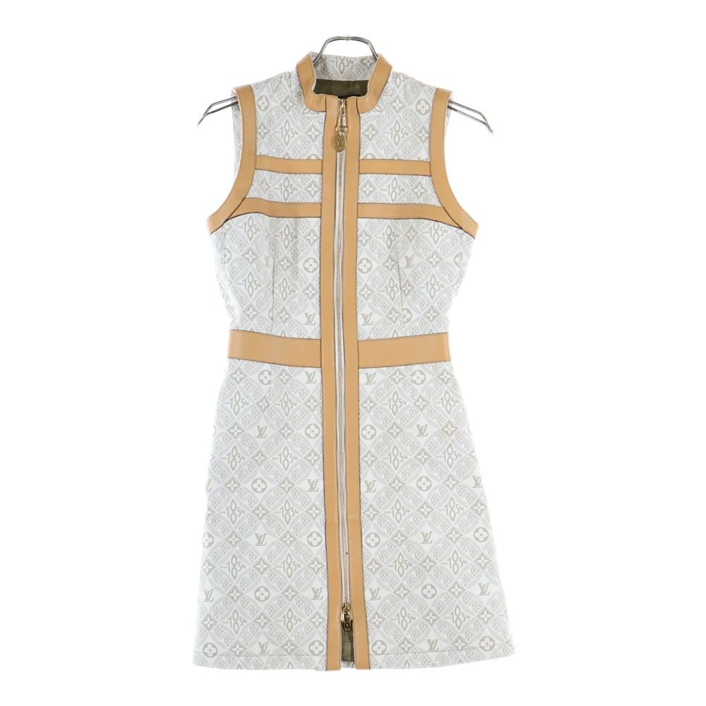 LOUIS VUITTON ルイヴィトン 22 SS SINCE 1854 モノグラムジップアップドレスワンピース マルチ レディース RW 221 A J 77 FMDR 61