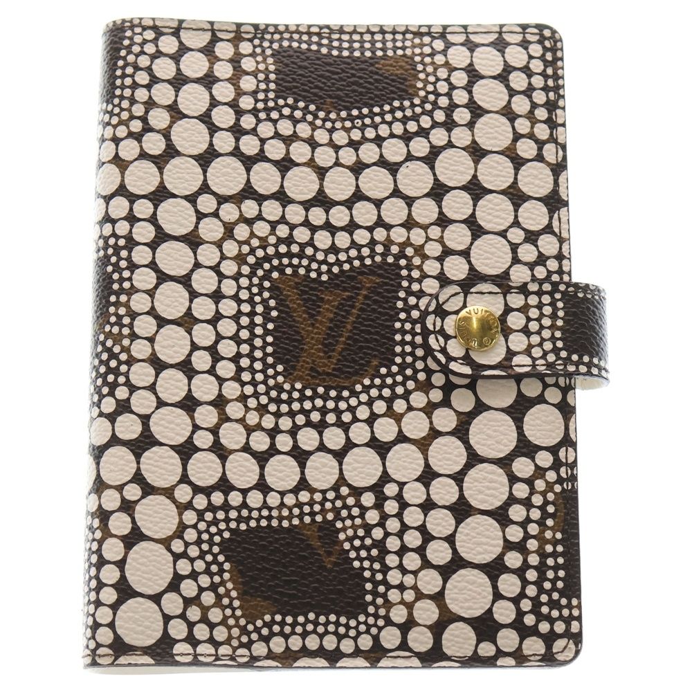 LOUIS VUITTON ルイヴィトン モノグラム パンプキン ドット アジェンダPM 手帳カバー ブラウン PVC レザー R 21132