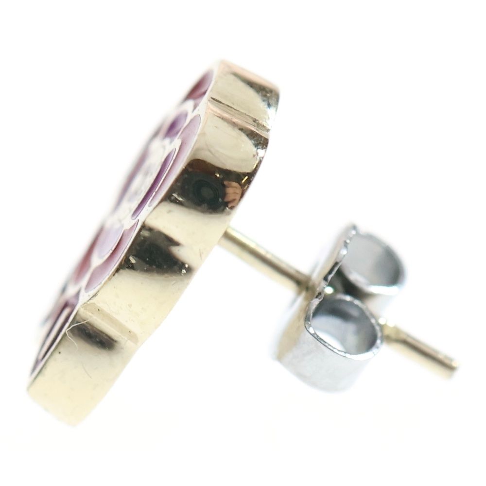 CHANEL (シャネル) ココマーク カメリア ピアス レッド×ピンク 05P