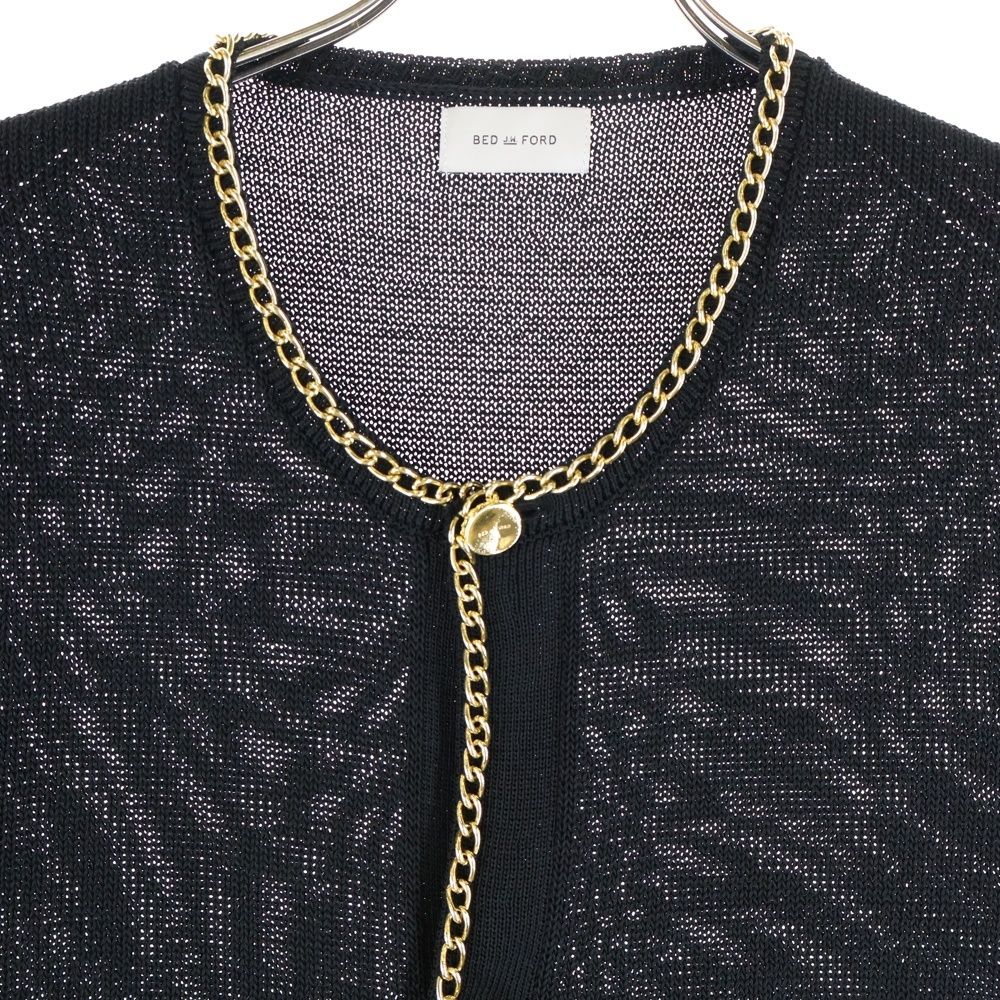 BED J.W. FORD (ベッドフォード) 24SS Chain Knit Cardigan チェーン