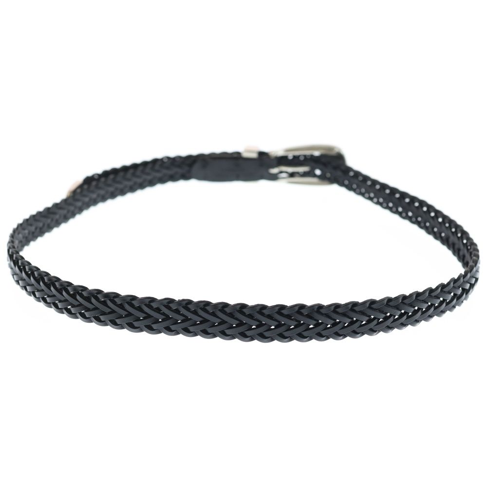 SLOWSLOW スロウ HERBIE MESH BELT ハービー 編み込み メッシュベルト ブラック シルバー