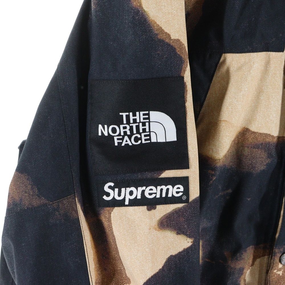 SUPREME (シュプリーム) 21AW×THE NORTH FACE Bleached Denim Print
