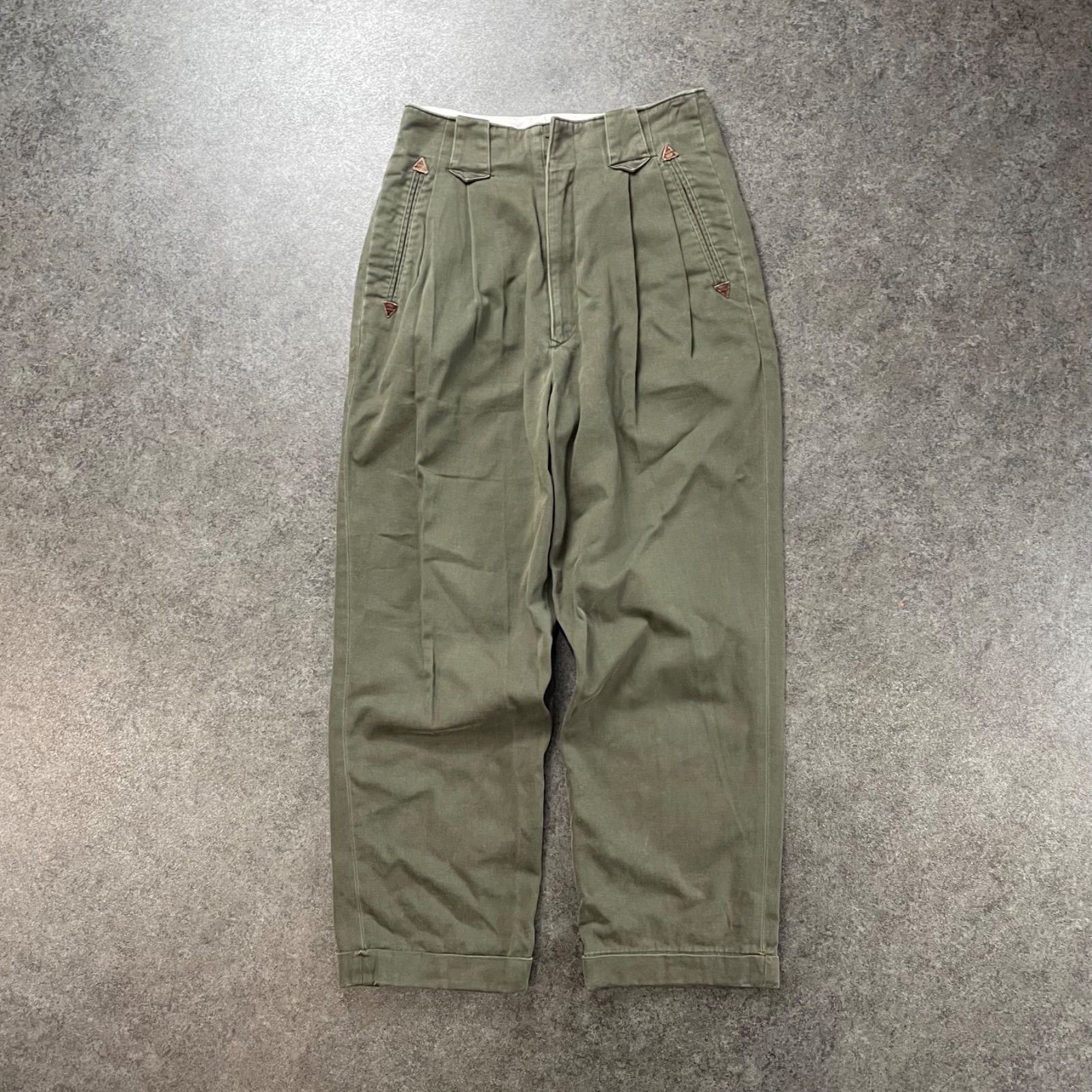 80 s 90 Vintage Polo Country Ralph Lauren ポロカントリー ラルフローレン ポロチノ チノパン ミリタリー フィールド パンツ 2タック カーキ ヴィンテージ ビンテージ レディース