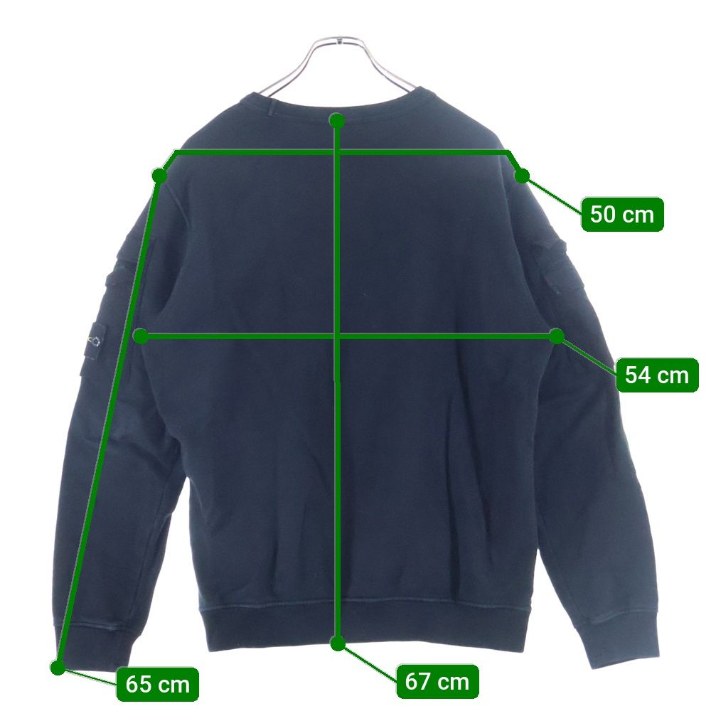 STONE ISLAND (ストーンアイランド) SHOULDER POCKET CREWNECK