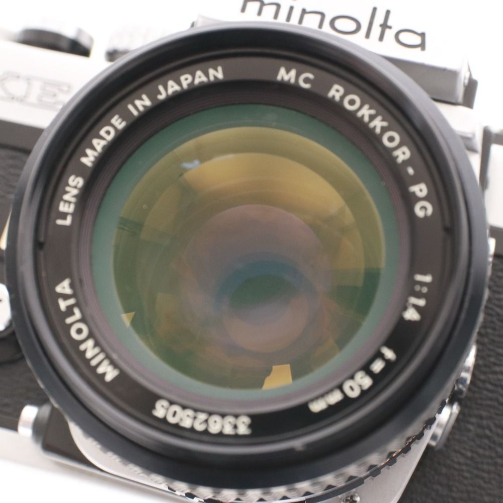 Minolta XE 一眼レフカメラ MC ROKKOR-PG付き Minolta X-1 SLR Camera MC Rokkor PG 1:2 58mm Hawk Eye Lens Excellent