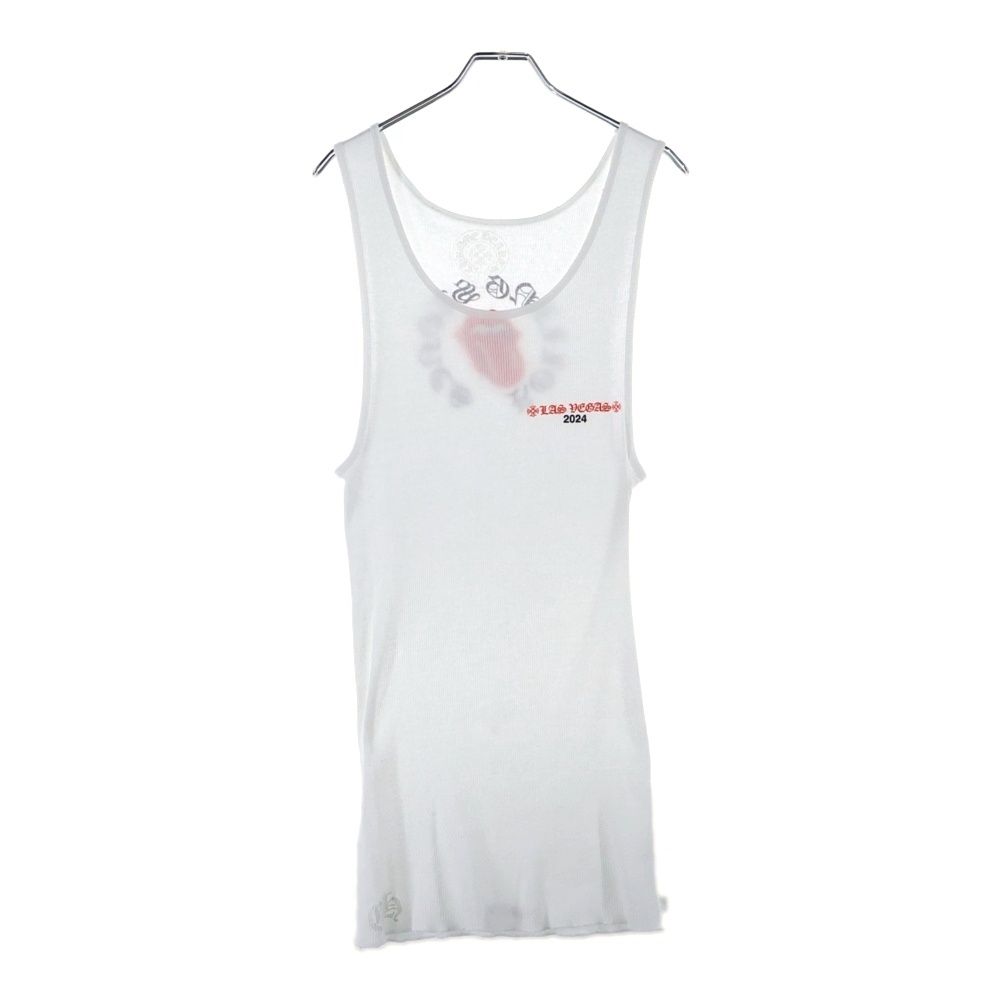 CHROME HEARTS クロムハーツ ラスベガス × The Rolling Stones Lip And Tongue Horseshoe Lib Tank Top ローリングストーンズ リップアンドタン ホースシュー リブ タンクトップ