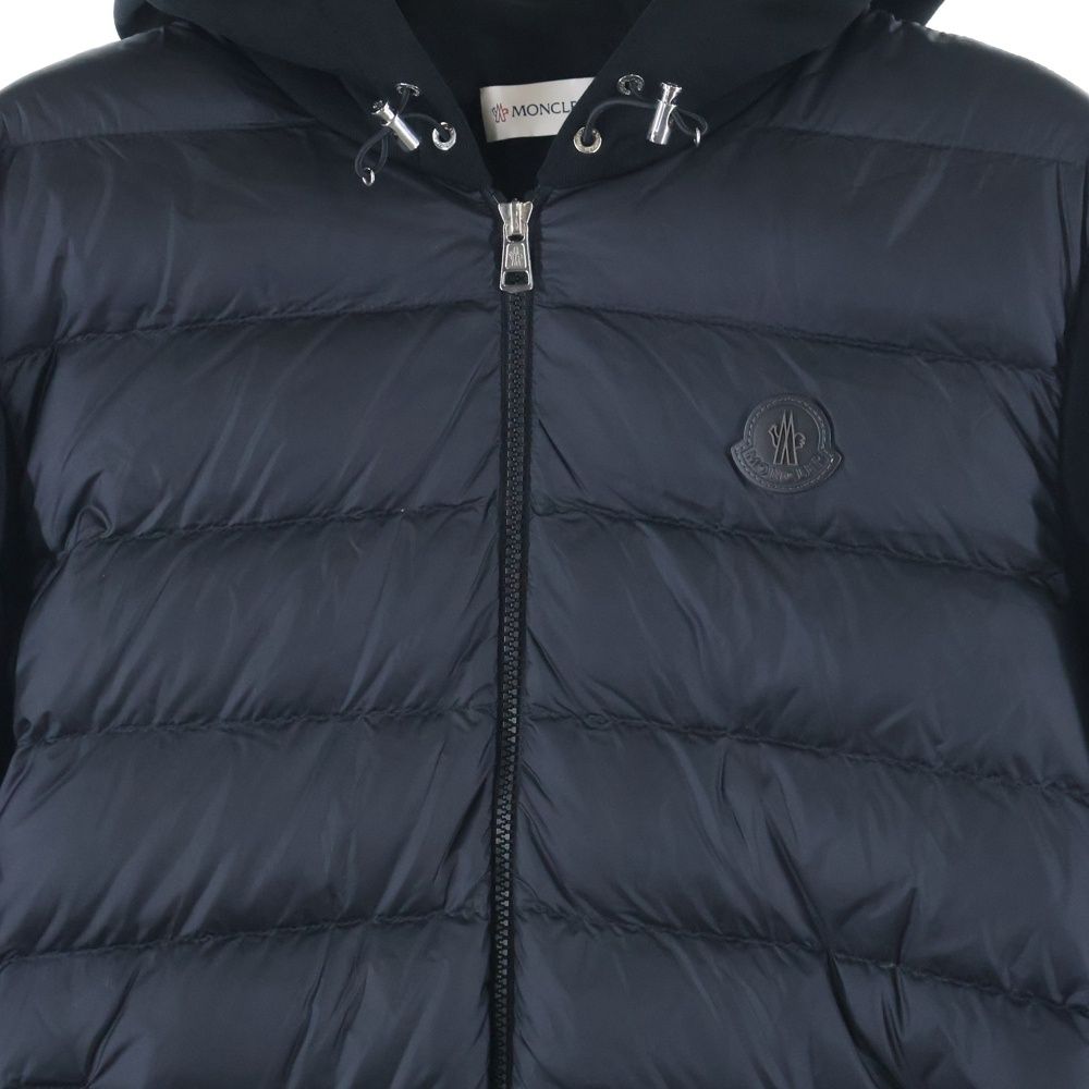 MONCLER (モンクレール) 23AW FELPA APERTA CON CAPPUCCIO レザー