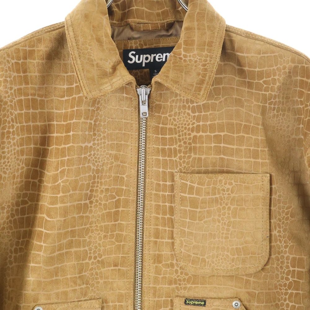 SUPREME (シュプリーム) 24AW Suede Work Jacket Croc スエード ジップ