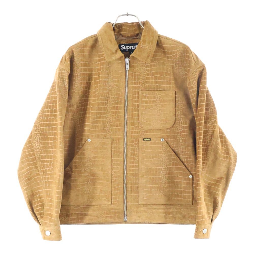 SUPREME (シュプリーム) 24AW Suede Work Jacket Croc スエード ジップ