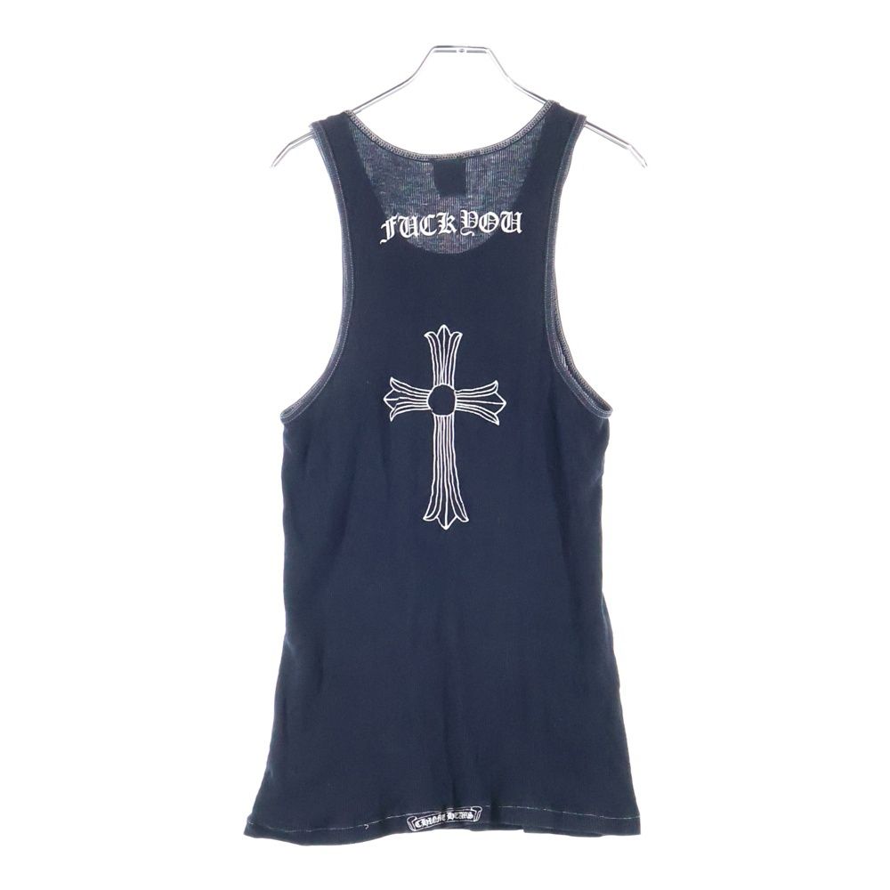 CHROME HEARTS クロムハーツ LD FUCK YOU TANK TOP ファックユー CHクロス タンクトップ ブラック