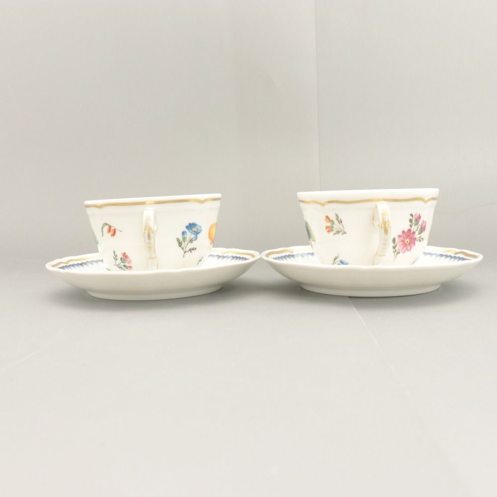 □ リチャード ジノリ イタリアンフルーツ カップ＆ソーサー 2点セット