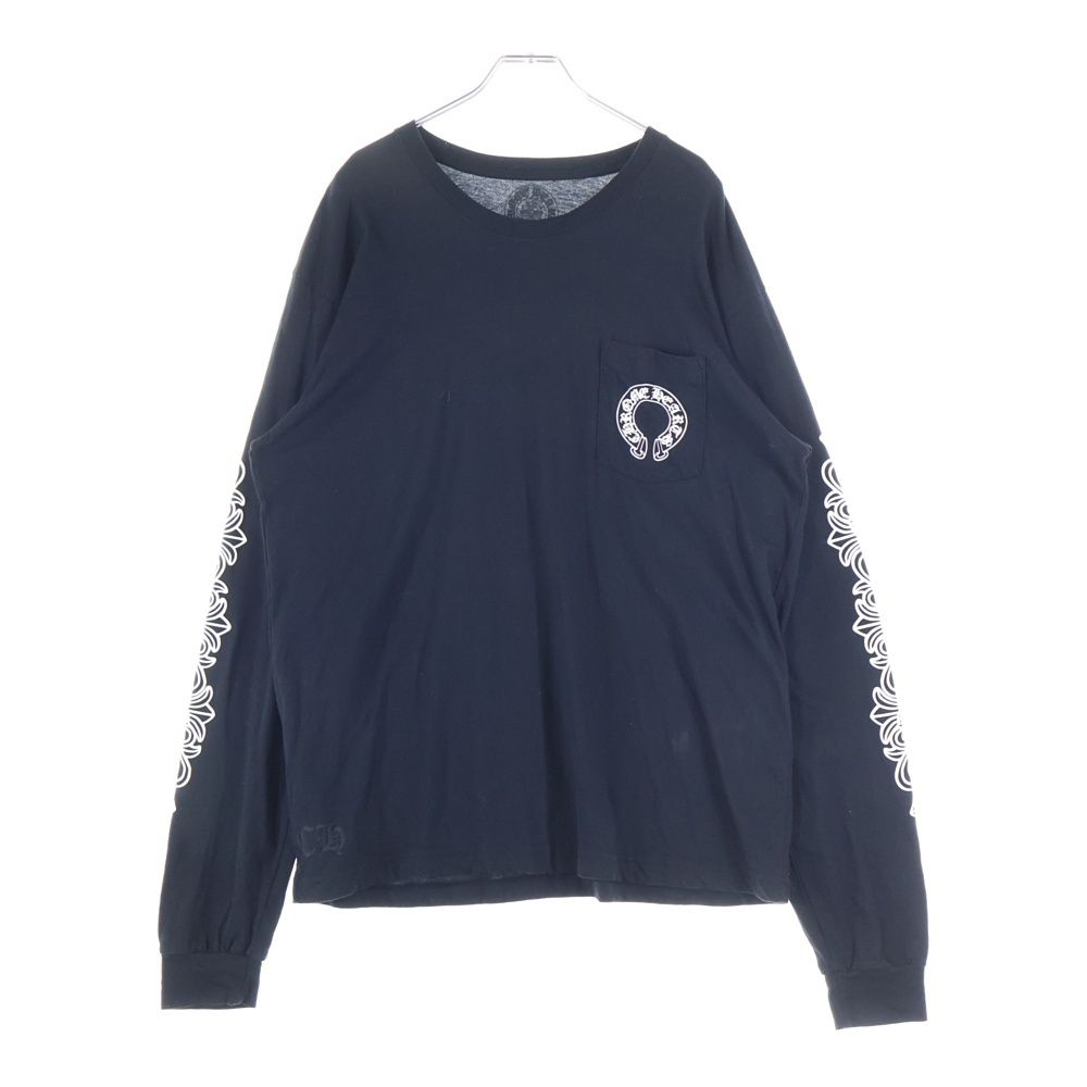 CHROME HEARTS (クロムハーツ) FLRL CRS HORSESHOE L/S バックホース