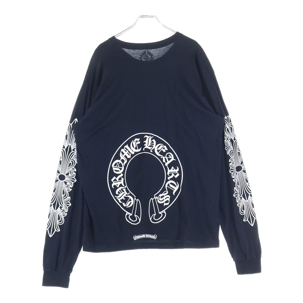 CHROME HEARTS (クロムハーツ) FLRL CRS HORSESHOE L/S バックホース