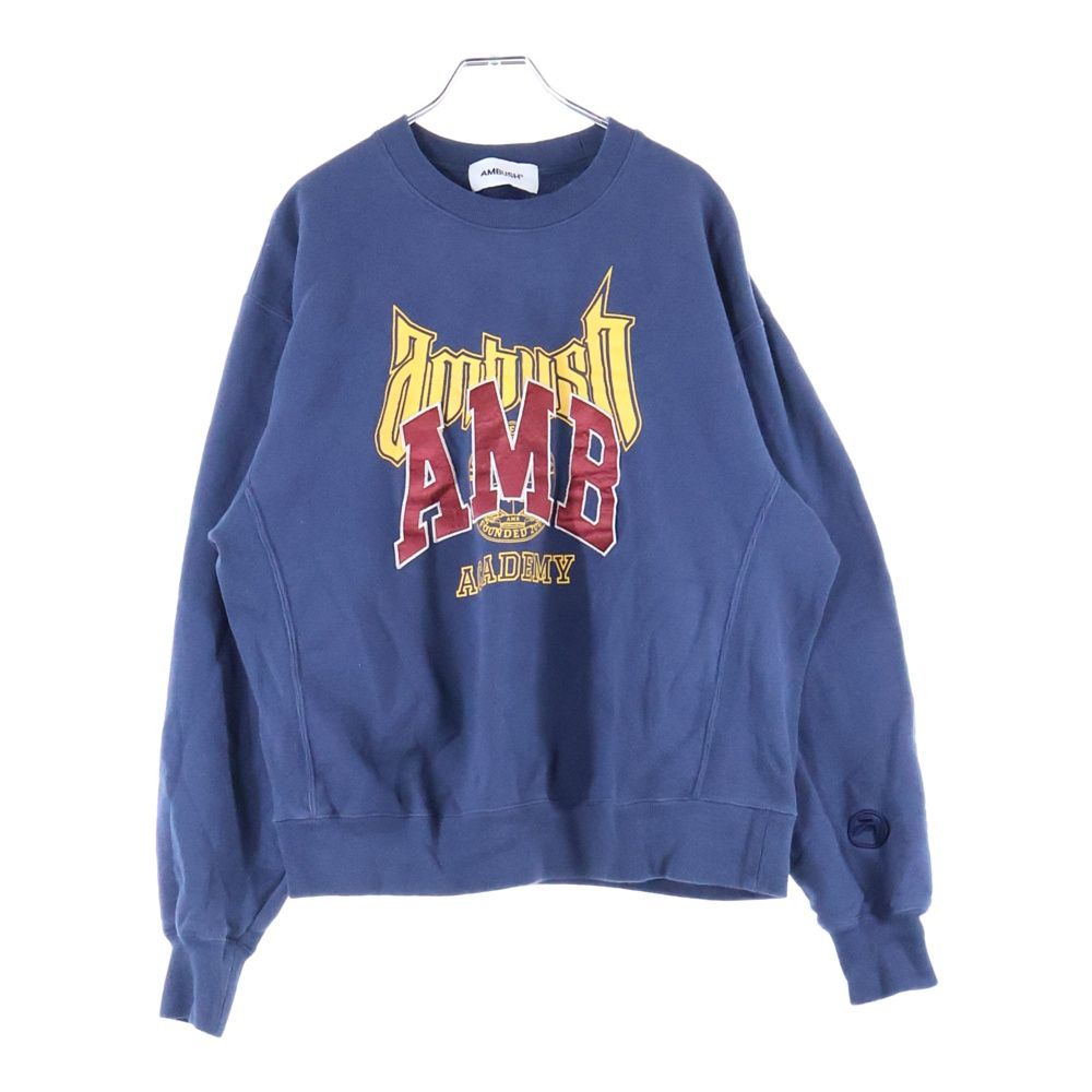 AMBUSH (アンブッシュ) ロゴプリント トレーナー カットソー ブルー