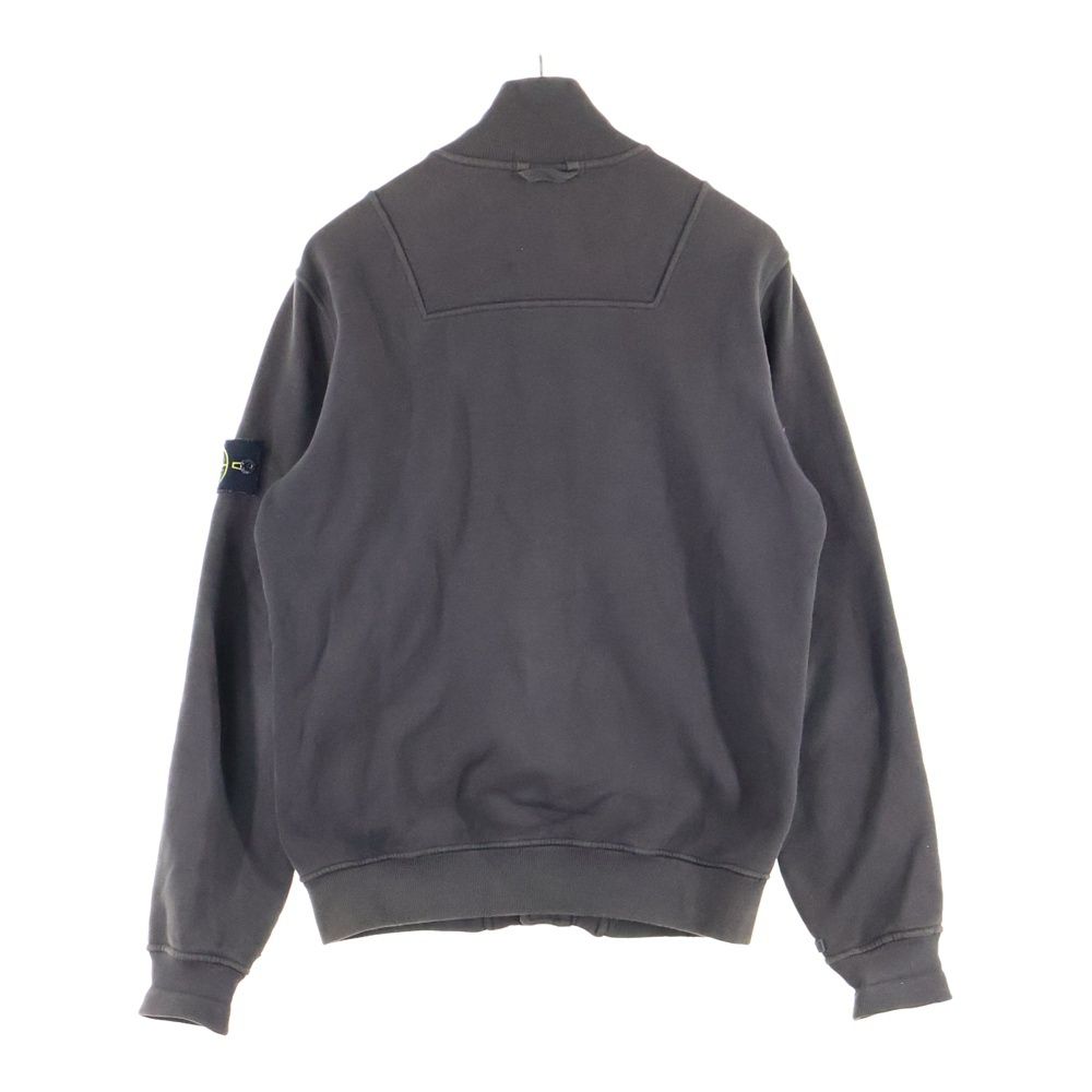 STONE  ストーンアイランド ロゴワッペン ボタンフライ コットン スウェットジャケット ブラウン 571560720 STONE ISLAND (ストーンアイランド) ロゴワッペン ボタンフライ