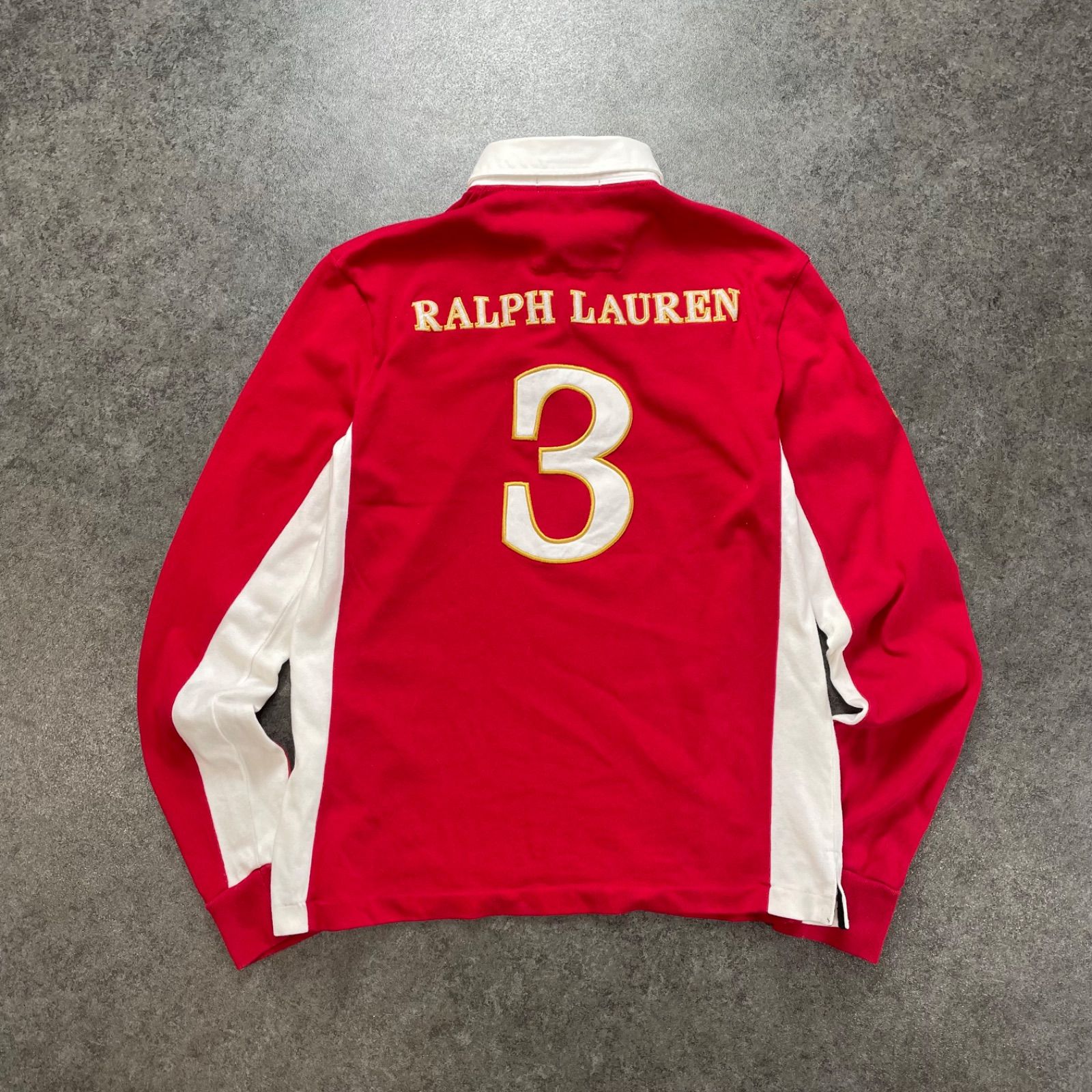 RALPH LAUREN SPORTS L/S Polo Rugby Shirt ポロスポーツ ラルフ 