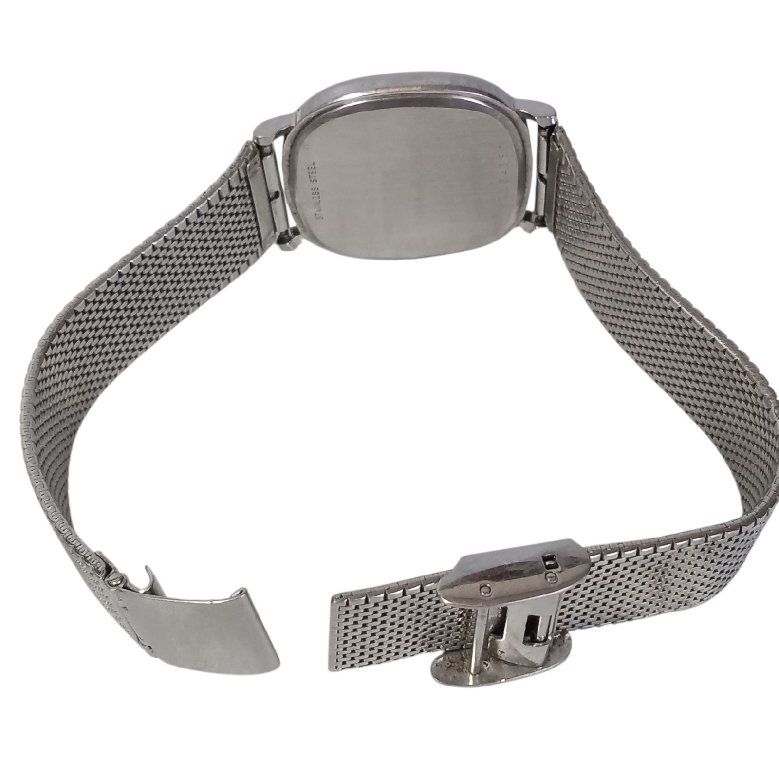  稼働 1125 5 LONGINES ロンジン メンズ腕時計 クォーツ スクエア シルバー文字盤 腕時計(クォーツ) 腕時計(アナログ)