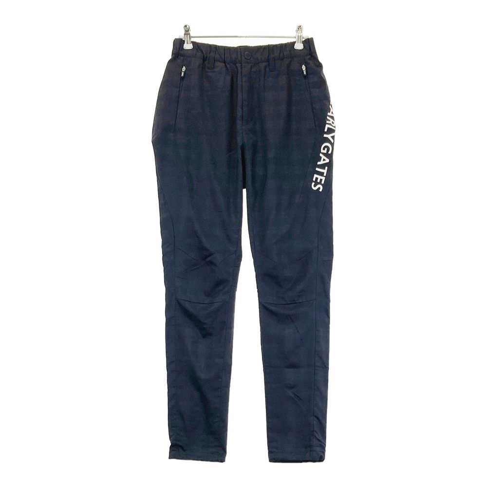 サイズ 00 PEARLY GATES パーリーゲイツ 蓄熱パンツ チェック柄 ネイビー系 ゴルフウェア レディース ストスト