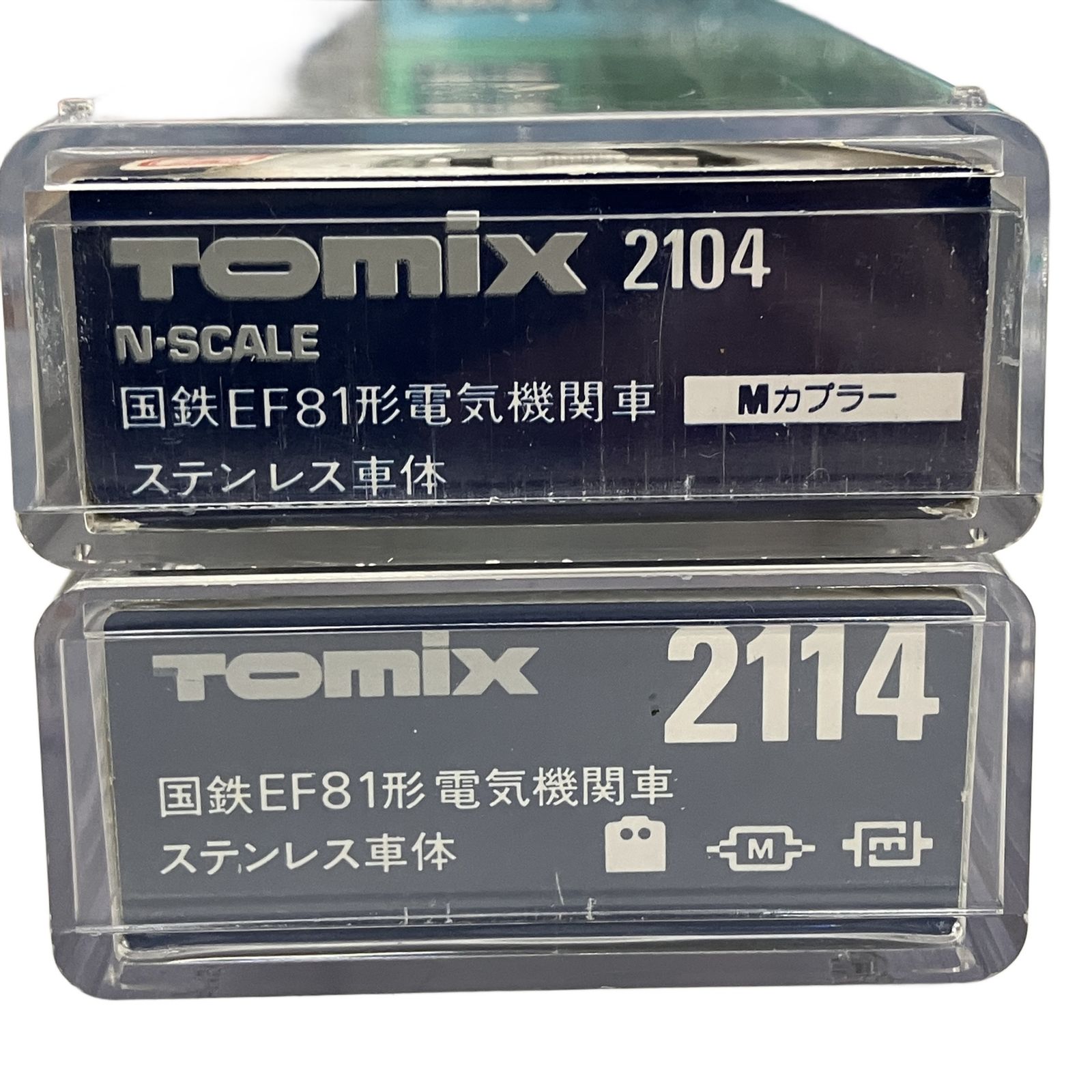 TOMIX 2104 2114 国鉄EF81形電気機関車 ステンレス車体 2両セット N