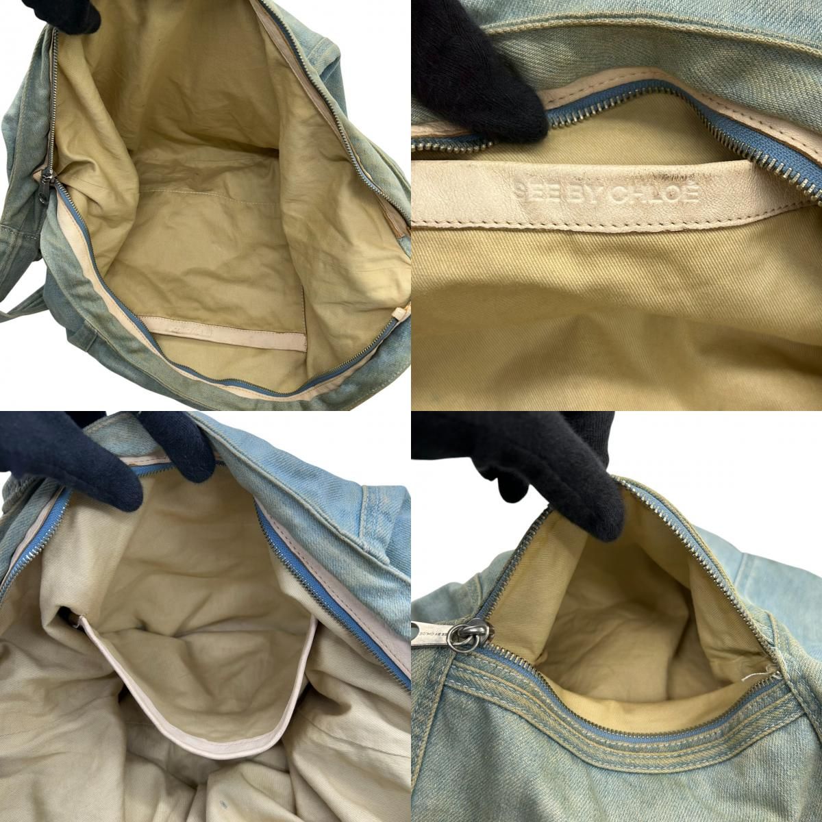 シーバイクロエ デニム ショルダーバッグ ワンショルダー ホーボー