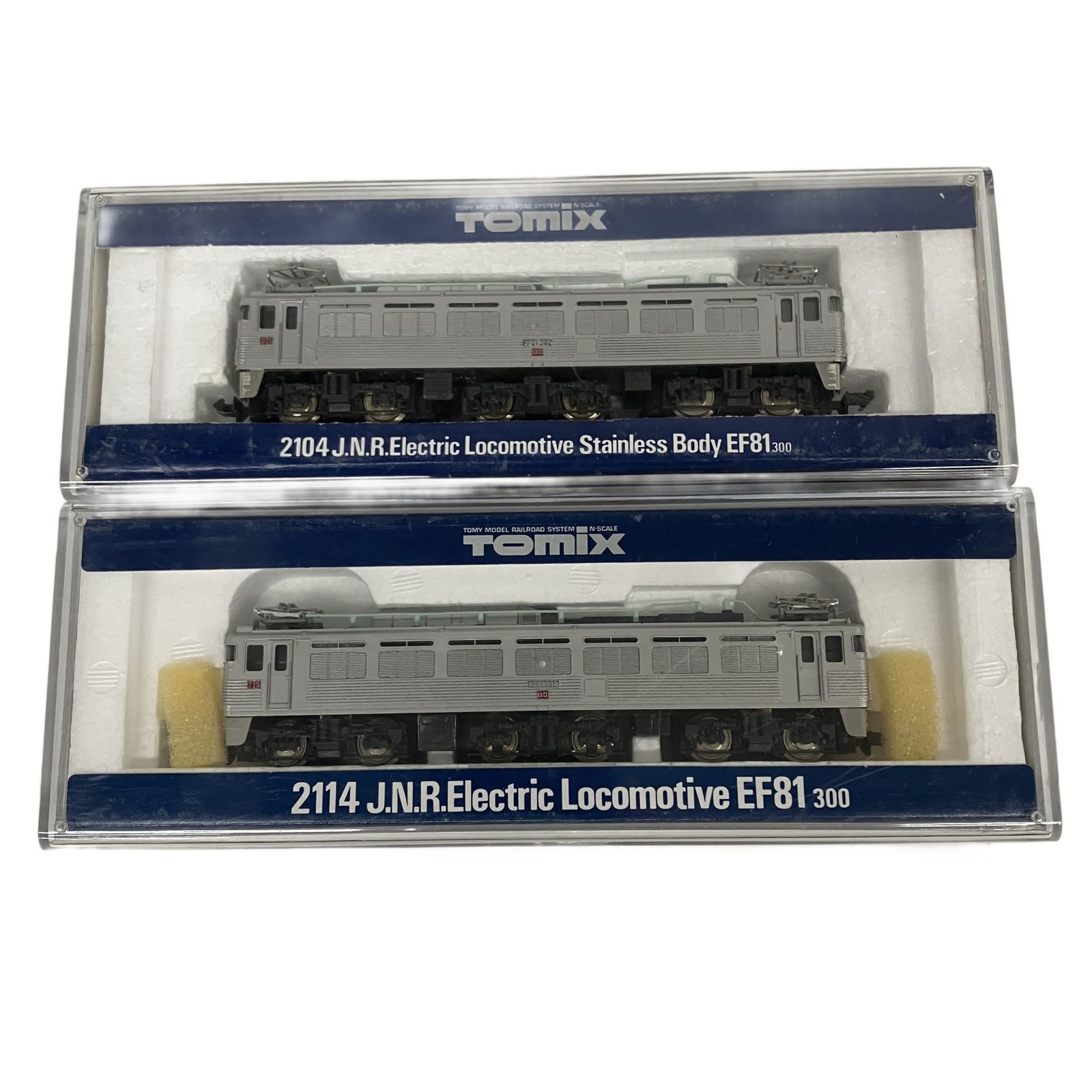 TOMIX 2104 2114 国鉄EF81形電気機関車 ステンレス車体 2両セット N