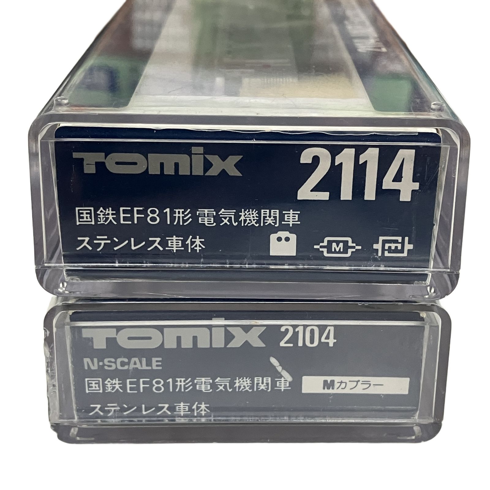 TOMIX 2104 2114 国鉄EF81形電気機関車 ステンレス車体 2両セット N