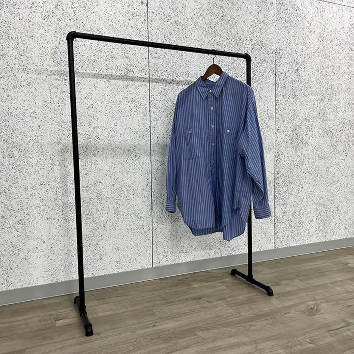 FiDi ハンガーラック ガス管 アイアン 黒 パイプ インダストリアル