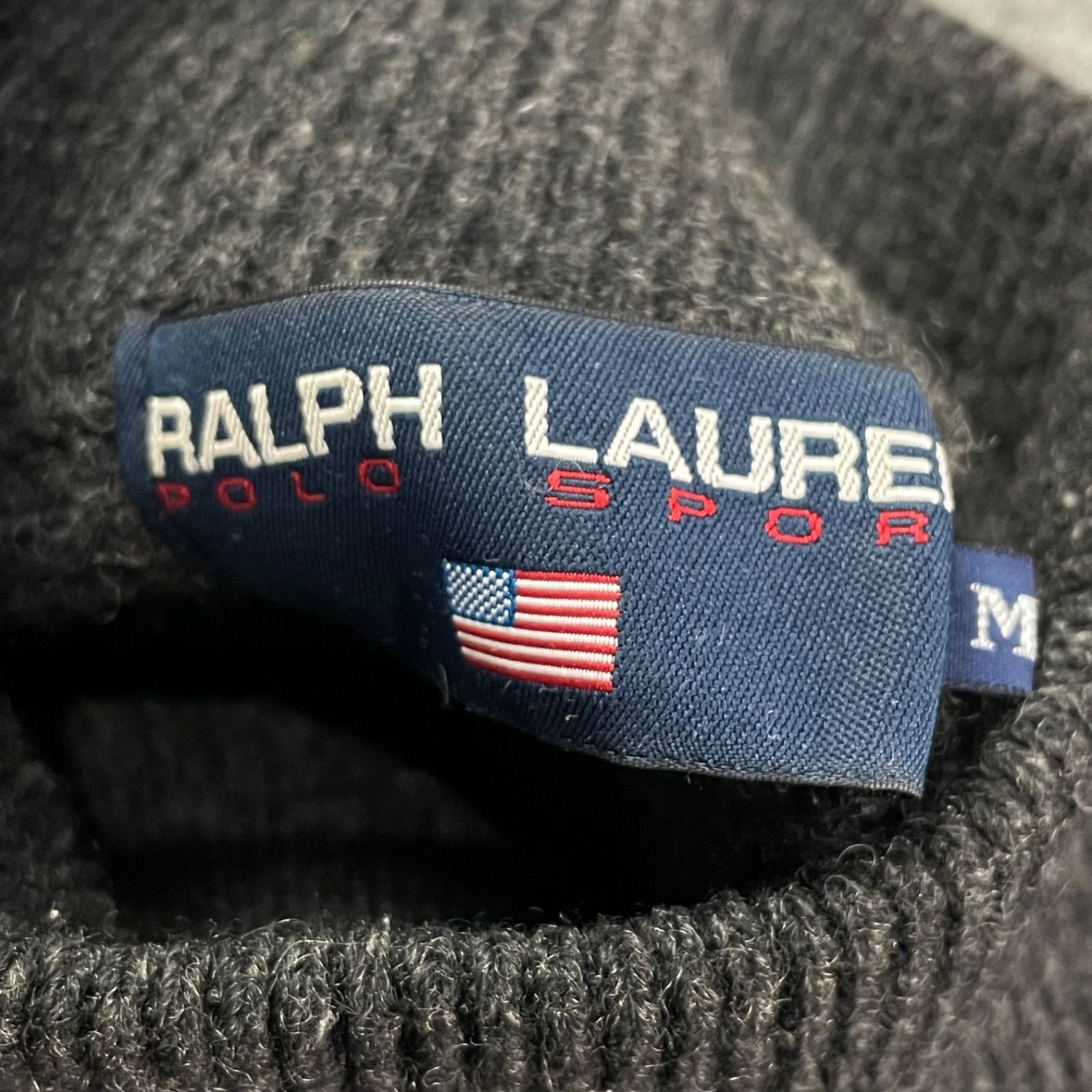90s Vintage POLO SPORTS RALPH LAUREN L/S Wool Sweater ポロスポーツ 