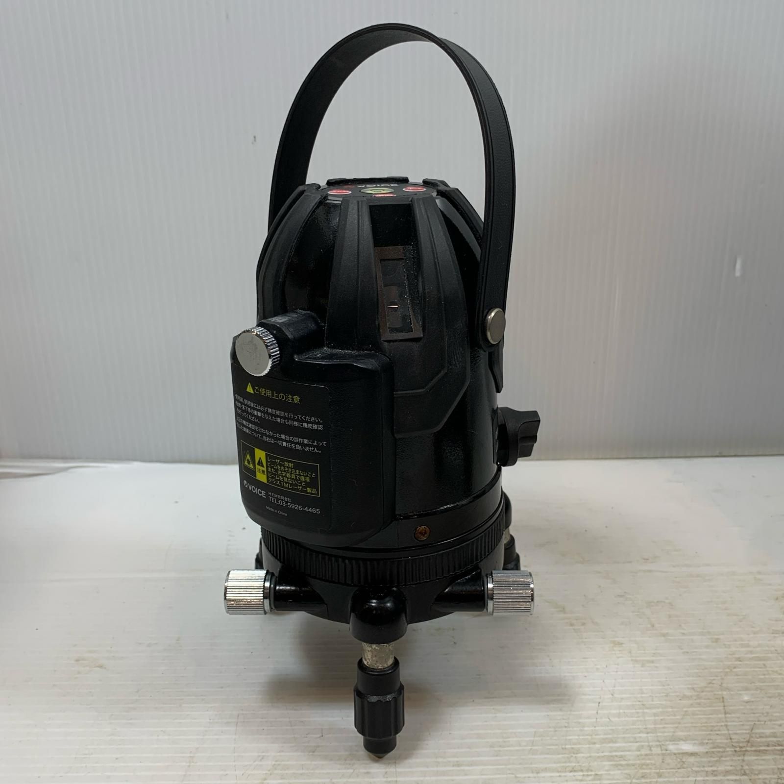  κκVOICE 工具 レーザー機器 レーザー墨出し器 005315 三脚セット VLR-5 X ブラック 墨つぼ チョーク 計測 検査