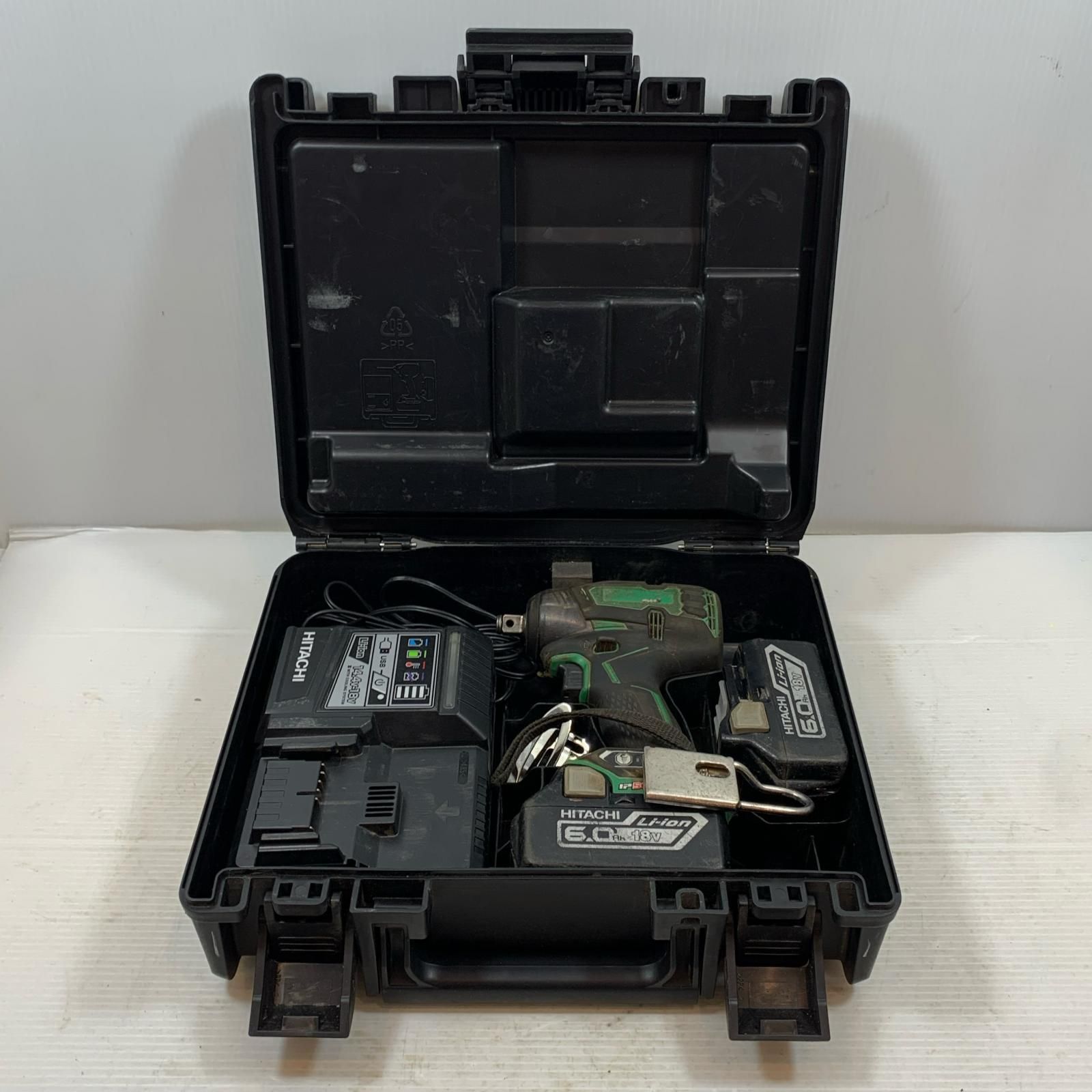 κκHITACHI 日立 締め付け工具 インパクトレンチ コードレス式 18 v J 380587 グリーン