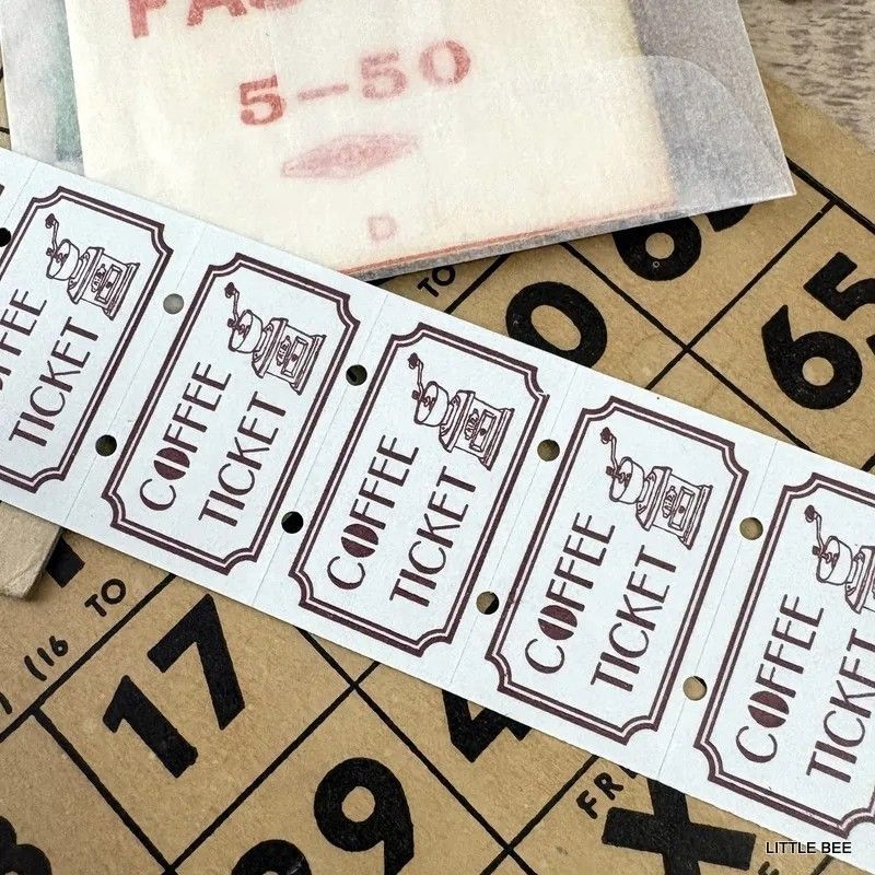 622・A-1420 36（サブロ） 800枚 ラベラーロールシールL 珈琲チケット